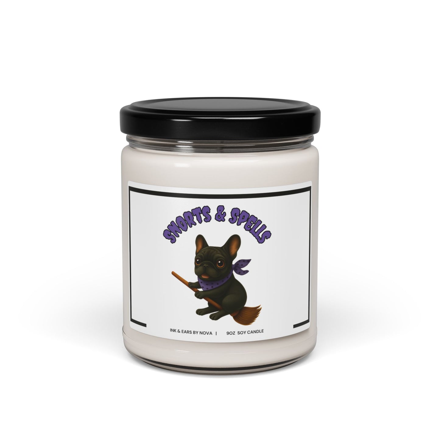 Scented Soy Candle, Cozy Home Decor, Dog Lover Gift, Halloween Decor, Relaxation Candle, Fall Fragrance