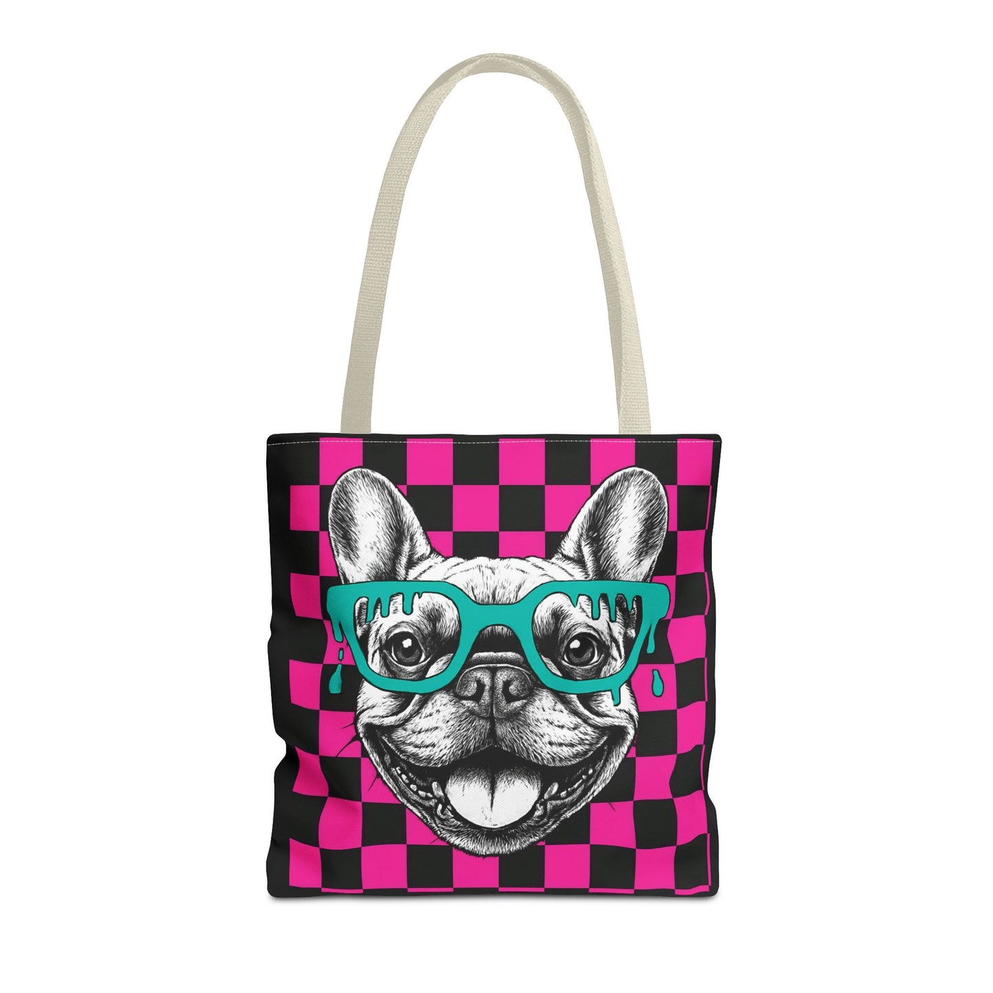 Cool French Bulldog Tote Bag, Stylish Dog Lover's Gift, Pet Accessory, Fashionable Beach Bag, Unique Carry All