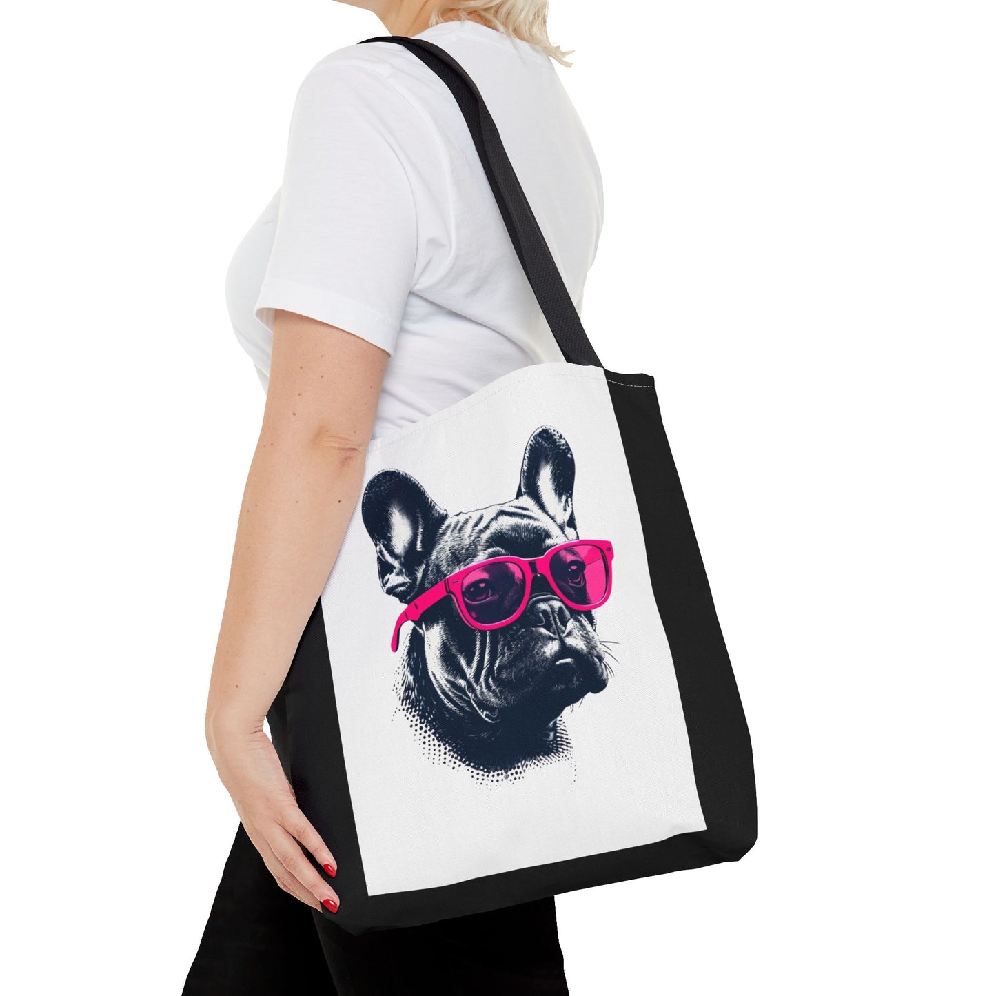 Stylish French Bulldog Tote Bag, Pet Lover Gift, Everyday Carry, Dog Mom Accessory, Unique Shopper Bag, Cute Animal Print