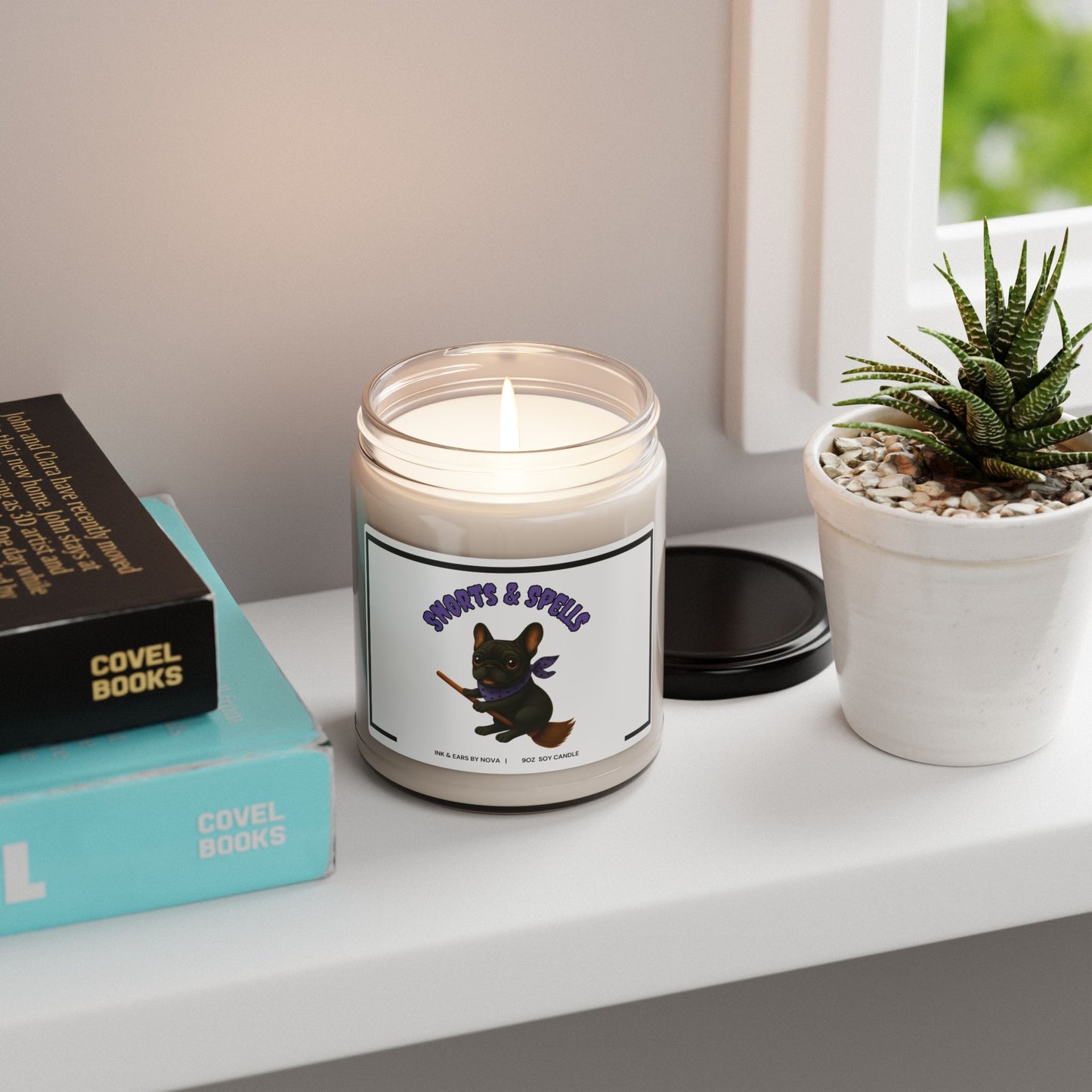 Scented Soy Candle, Cozy Home Decor, Dog Lover Gift, Halloween Decor, Relaxation Candle, Fall Fragrance