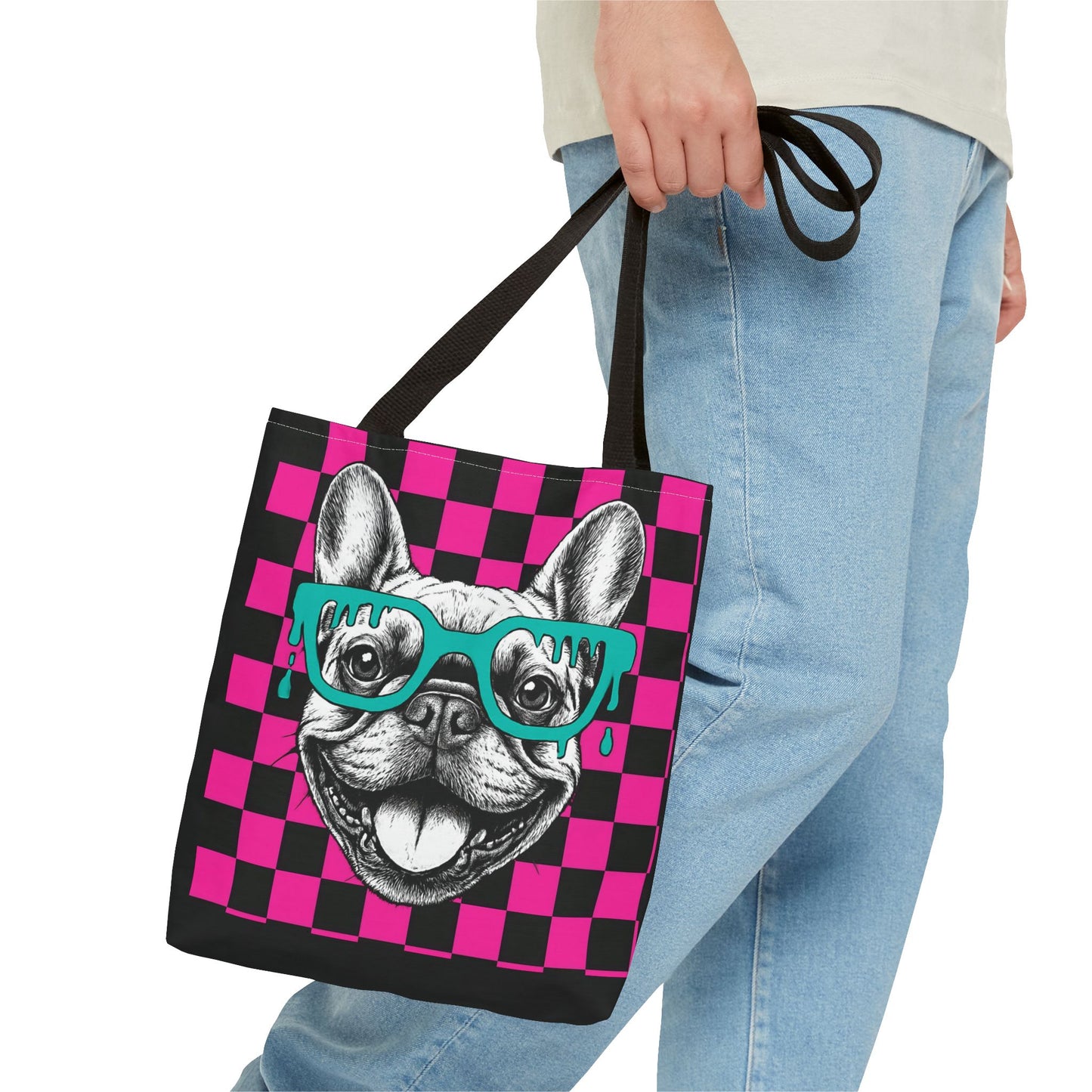 Cool French Bulldog Tote Bag, Stylish Dog Lover's Gift, Pet Accessory, Fashionable Beach Bag, Unique Carry All