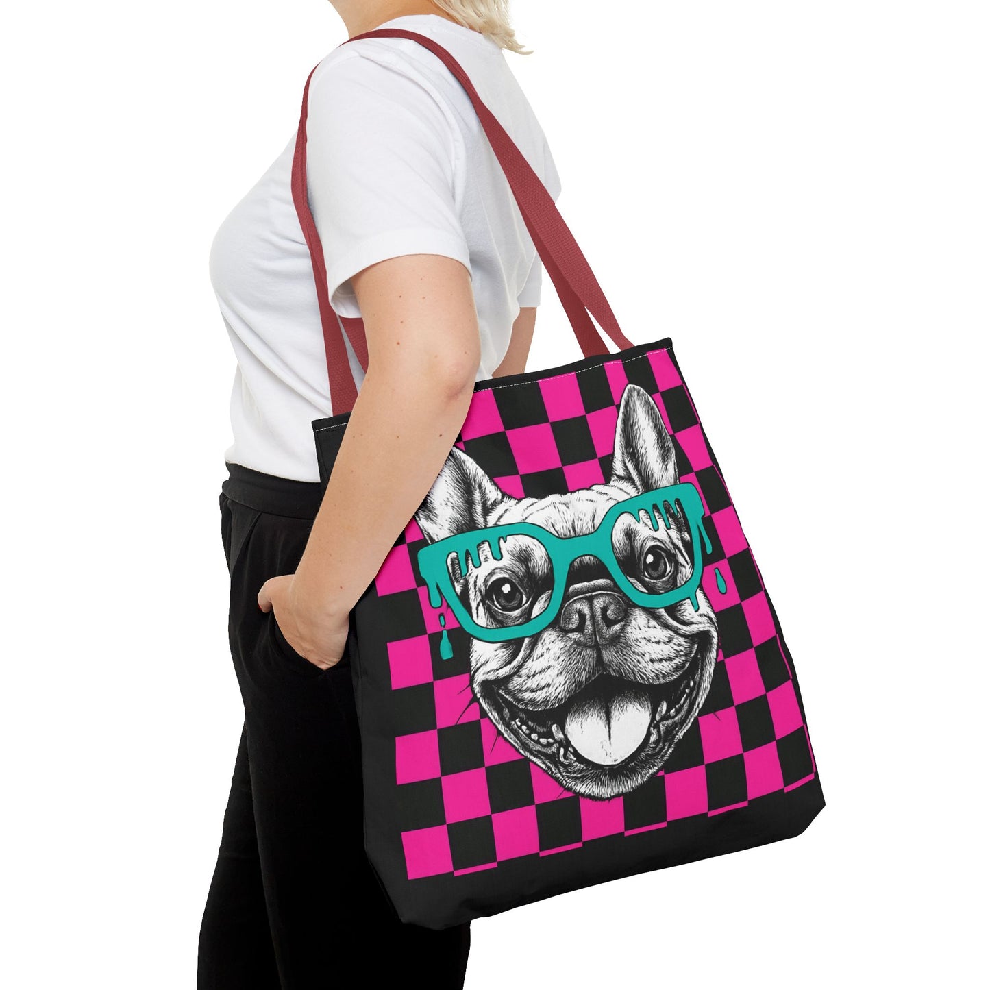 Cool French Bulldog Tote Bag, Stylish Dog Lover's Gift, Pet Accessory, Fashionable Beach Bag, Unique Carry All