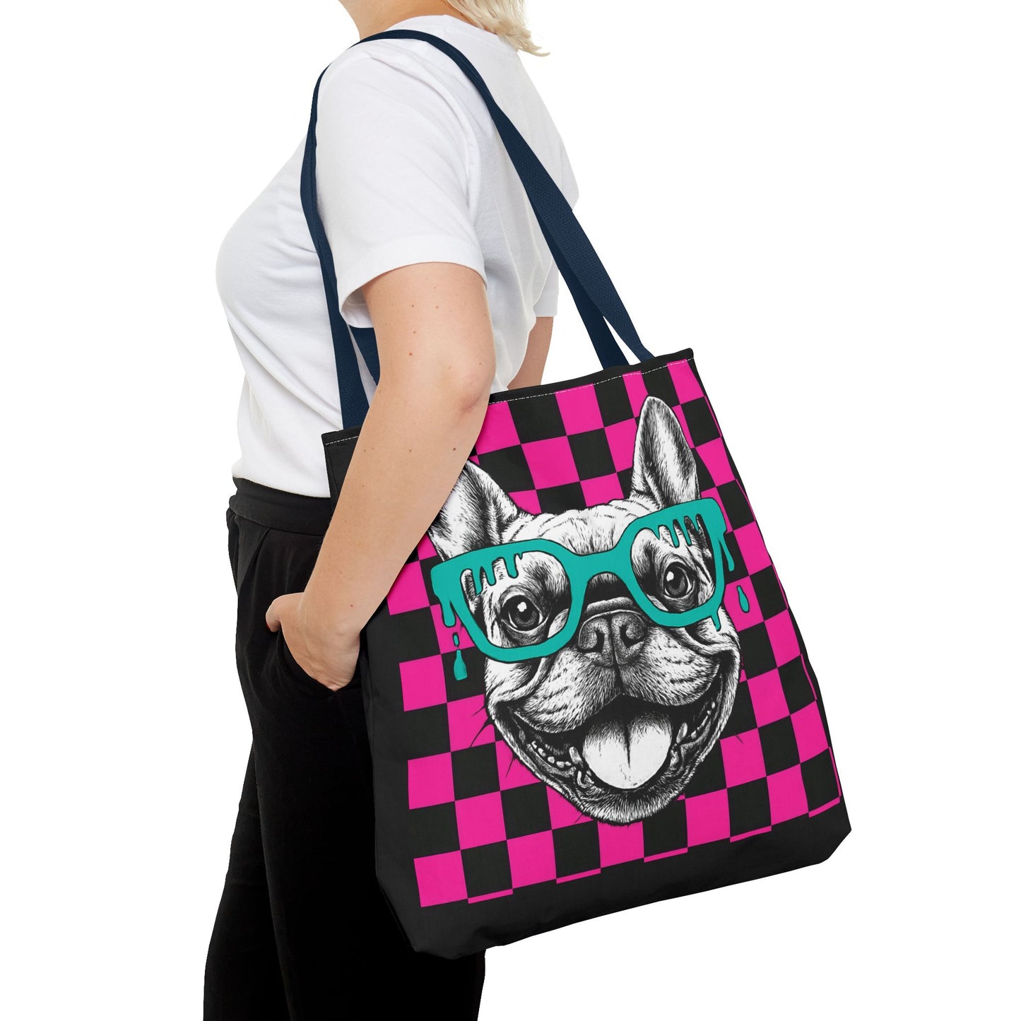 Cool French Bulldog Tote Bag, Stylish Dog Lover's Gift, Pet Accessory, Fashionable Beach Bag, Unique Carry All