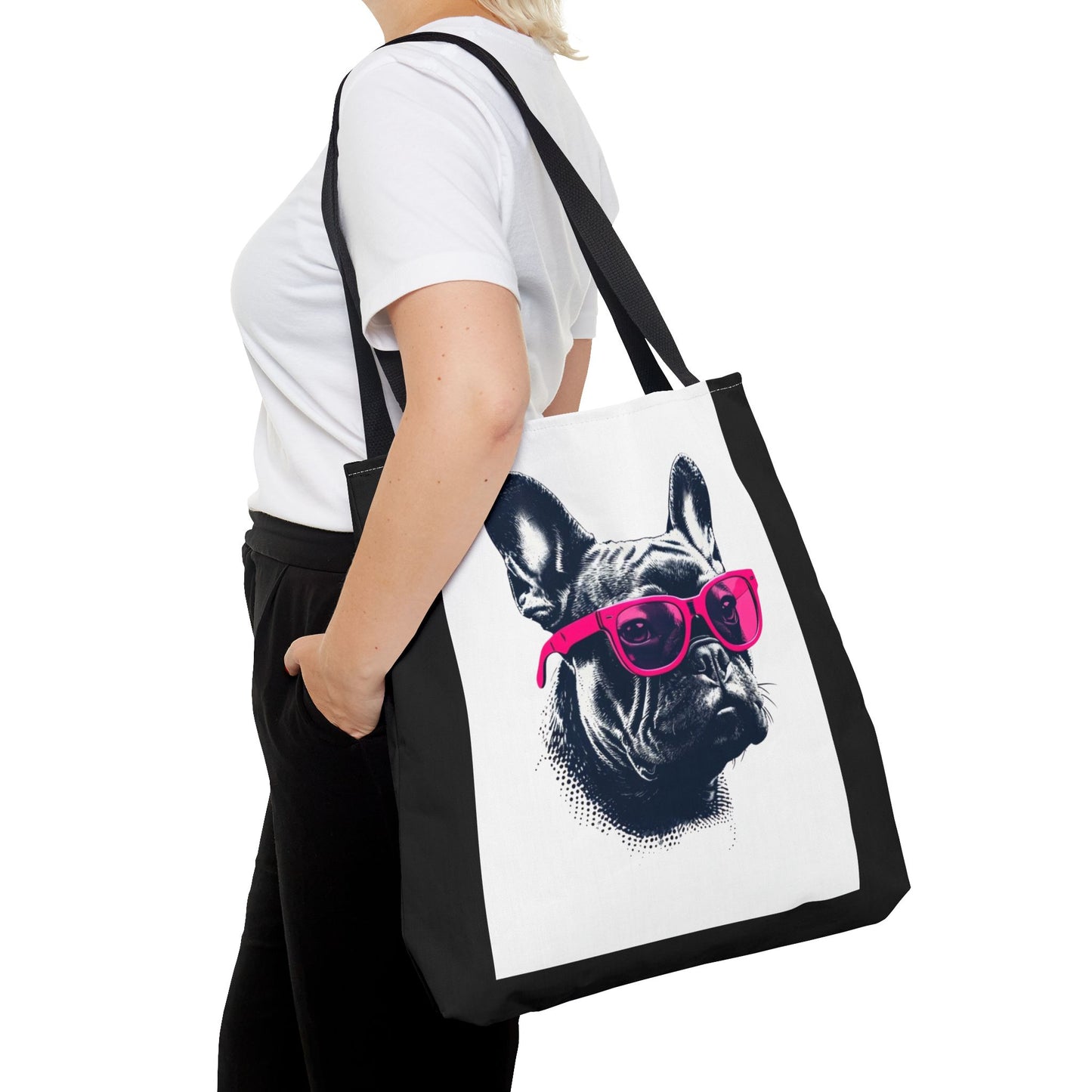 Stylish French Bulldog Tote Bag, Pet Lover Gift, Everyday Carry, Dog Mom Accessory, Unique Shopper Bag, Cute Animal Print