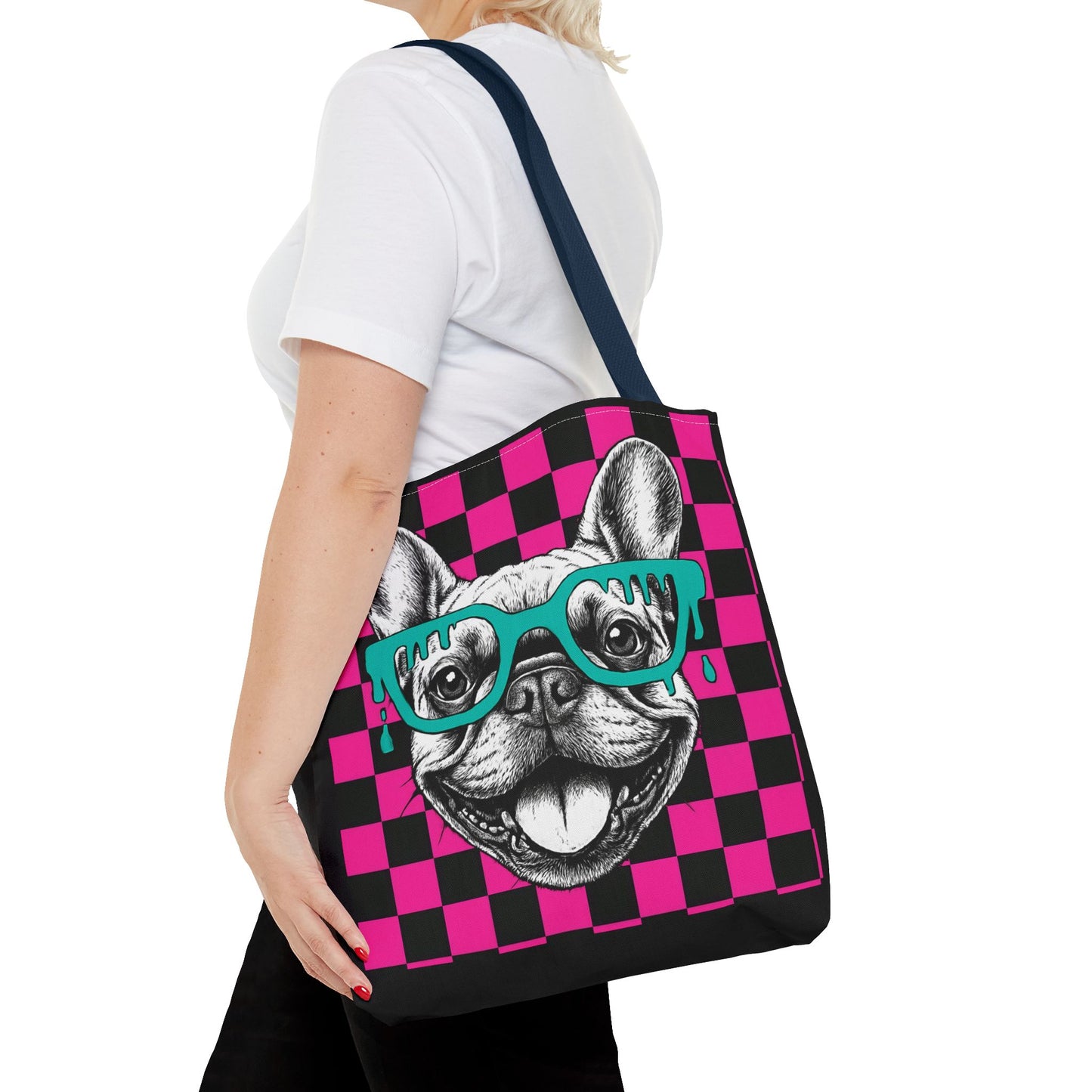 Cool French Bulldog Tote Bag, Stylish Dog Lover's Gift, Pet Accessory, Fashionable Beach Bag, Unique Carry All