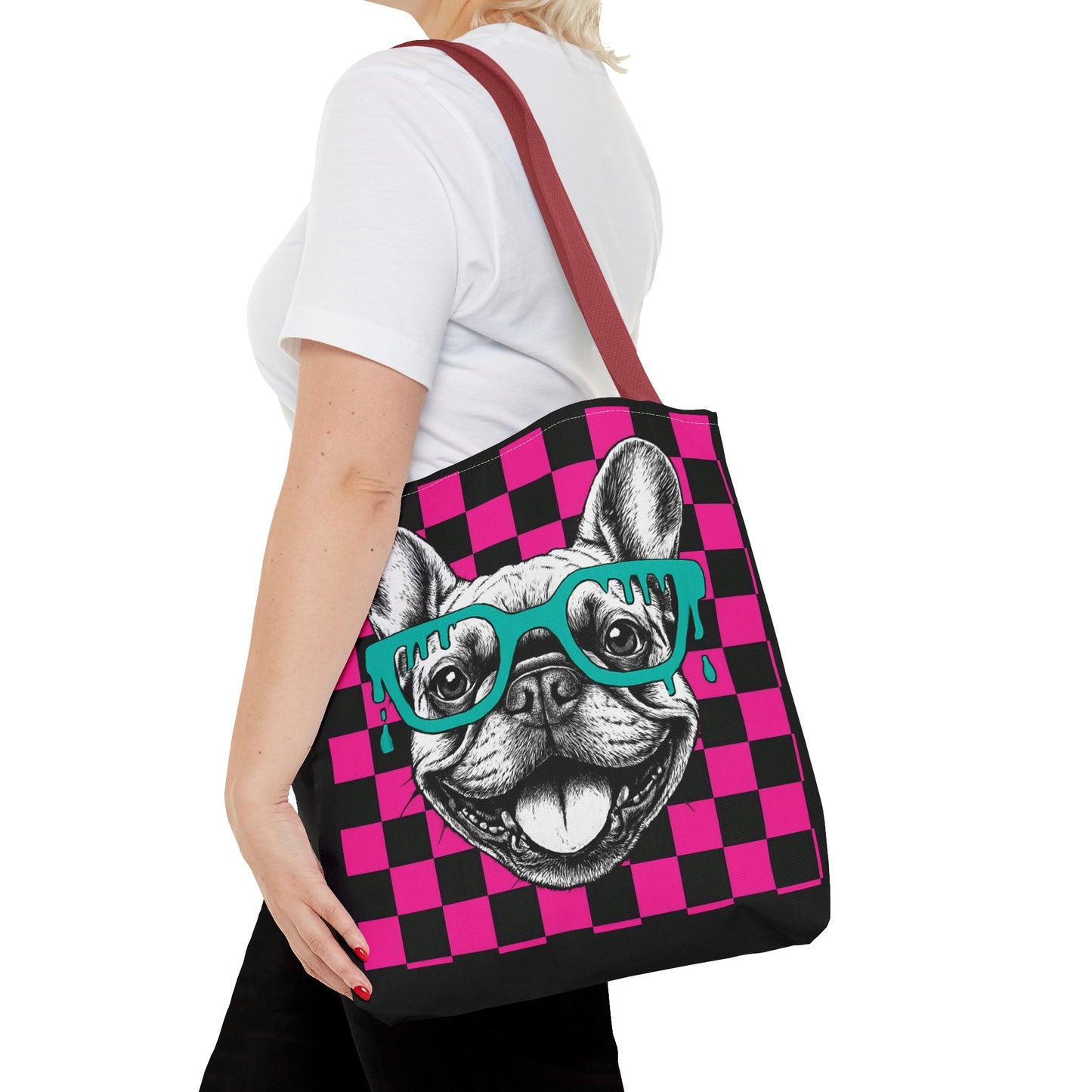 Cool French Bulldog Tote Bag, Stylish Dog Lover's Gift, Pet Accessory, Fashionable Beach Bag, Unique Carry All