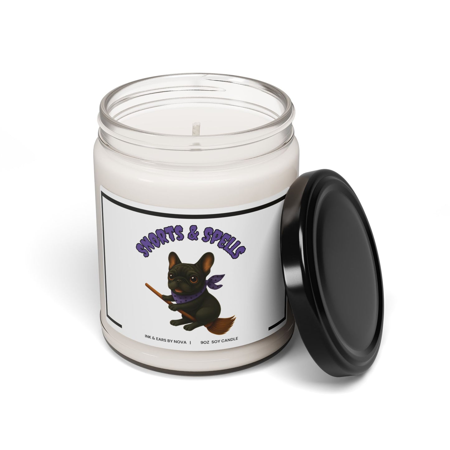 Scented Soy Candle, Cozy Home Decor, Dog Lover Gift, Halloween Decor, Relaxation Candle, Fall Fragrance