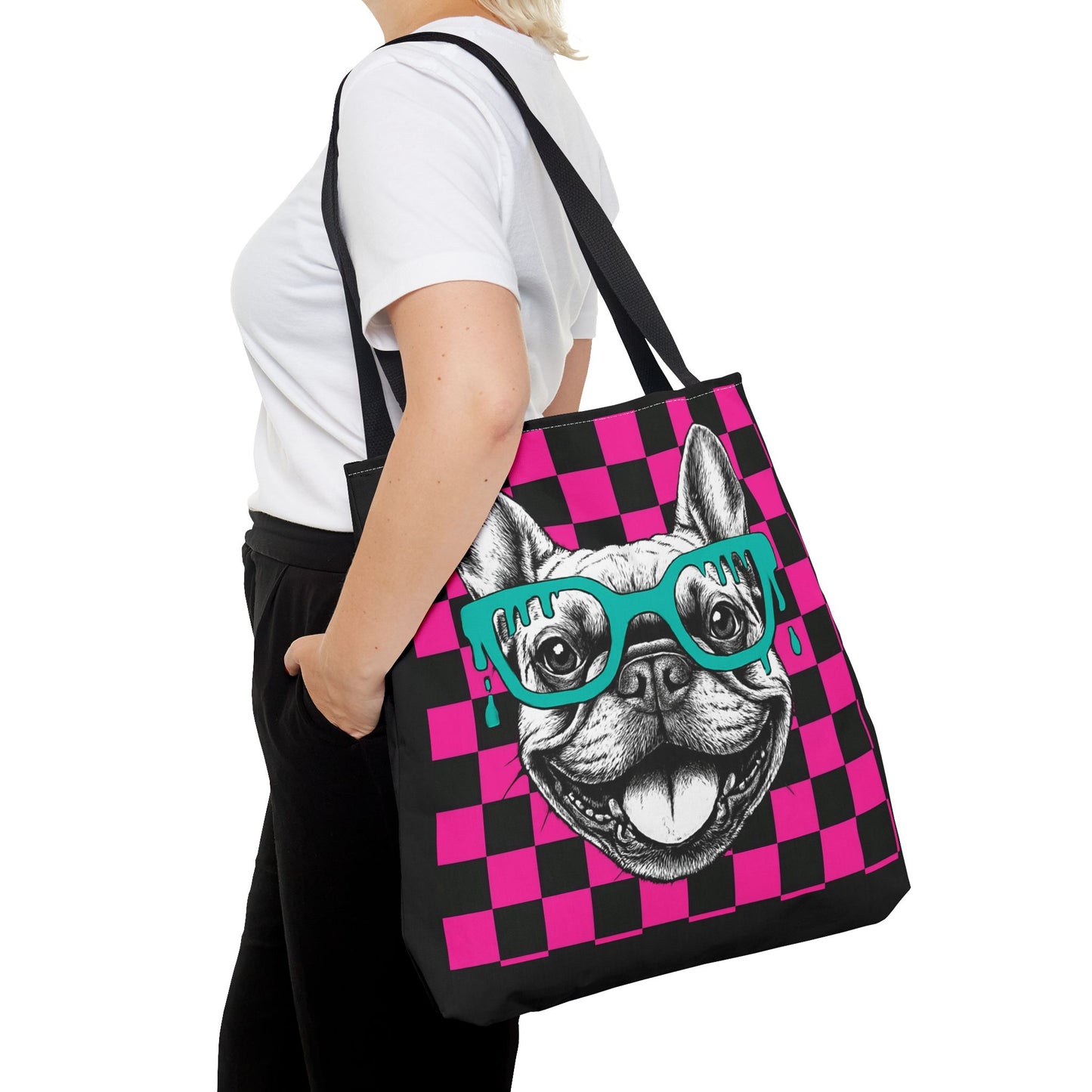 Cool French Bulldog Tote Bag, Stylish Dog Lover's Gift, Pet Accessory, Fashionable Beach Bag, Unique Carry All