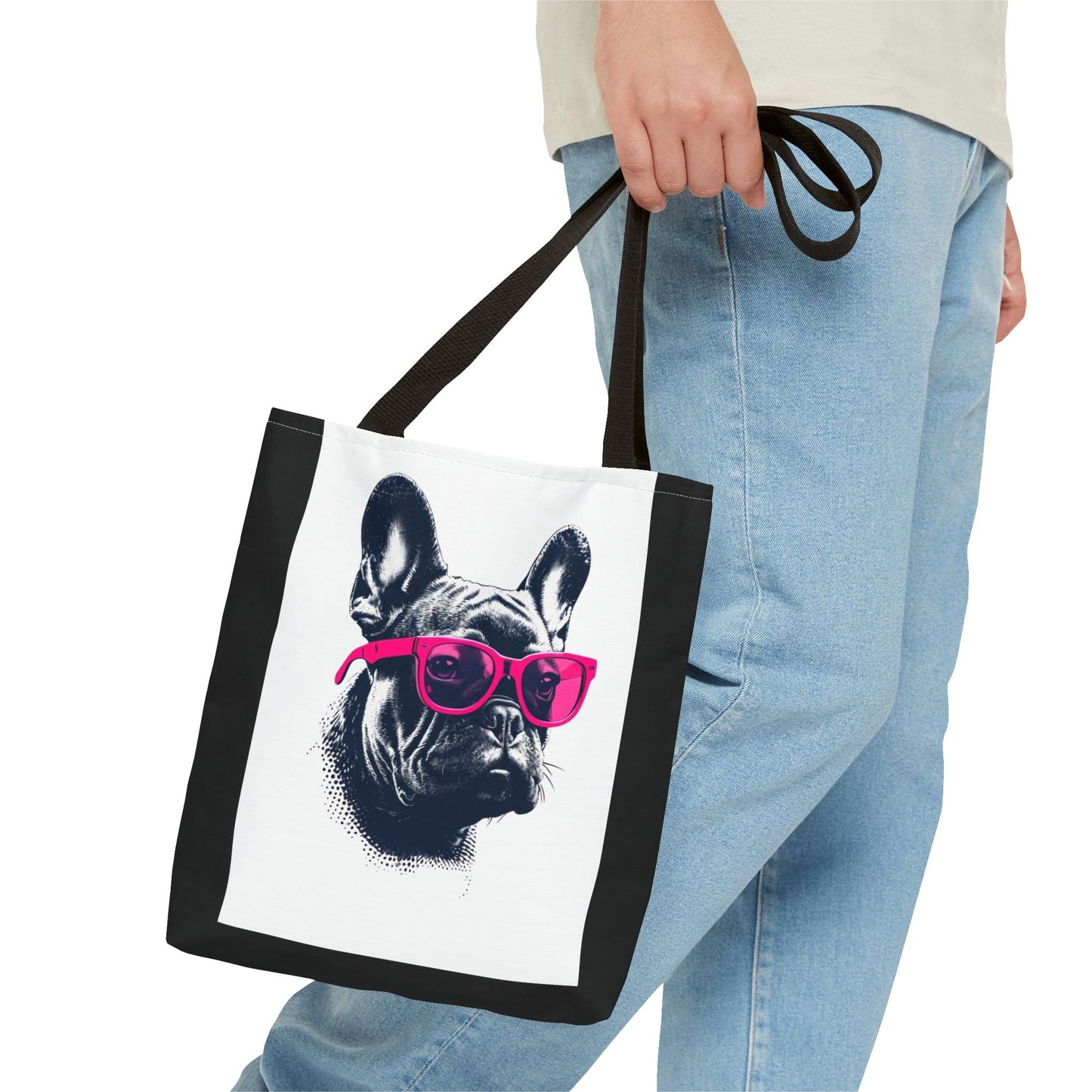 Stylish French Bulldog Tote Bag, Pet Lover Gift, Everyday Carry, Dog Mom Accessory, Unique Shopper Bag, Cute Animal Print