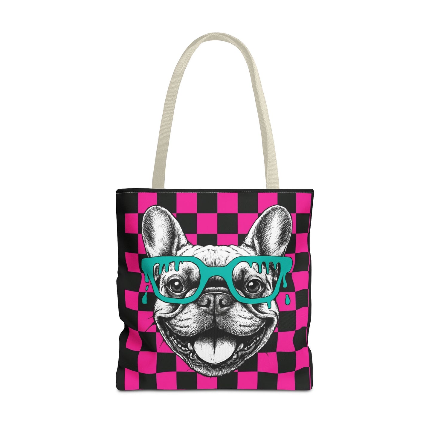 Cool French Bulldog Tote Bag, Stylish Dog Lover's Gift, Pet Accessory, Fashionable Beach Bag, Unique Carry All