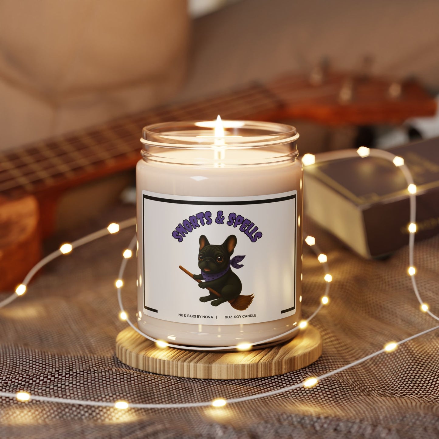 Scented Soy Candle, Cozy Home Decor, Dog Lover Gift, Halloween Decor, Relaxation Candle, Fall Fragrance