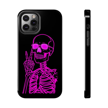 Edgy Skeleton Tough Phone Cases, Halloween Gift, Unique Phone Cover, Skull Design, Trendy Accessory for Young Adults
