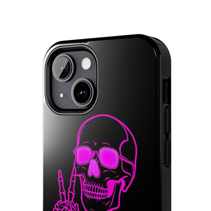 Edgy Skeleton Tough Phone Cases, Halloween Gift, Unique Phone Cover, Skull Design, Trendy Accessory for Young Adults