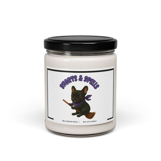 Scented Soy Candle, Cozy Home Decor, Dog Lover Gift, Halloween Decor, Relaxation Candle, Fall Fragrance