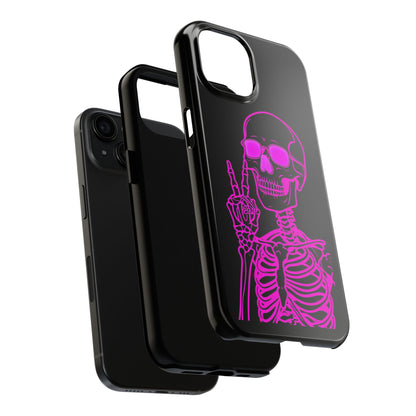 Edgy Skeleton Tough Phone Cases, Halloween Gift, Unique Phone Cover, Skull Design, Trendy Accessory for Young Adults