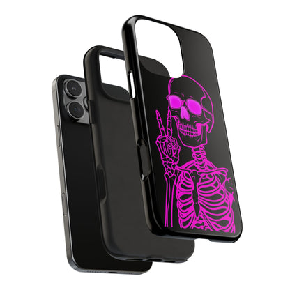 Edgy Skeleton Tough Phone Cases, Halloween Gift, Unique Phone Cover, Skull Design, Trendy Accessory for Young Adults