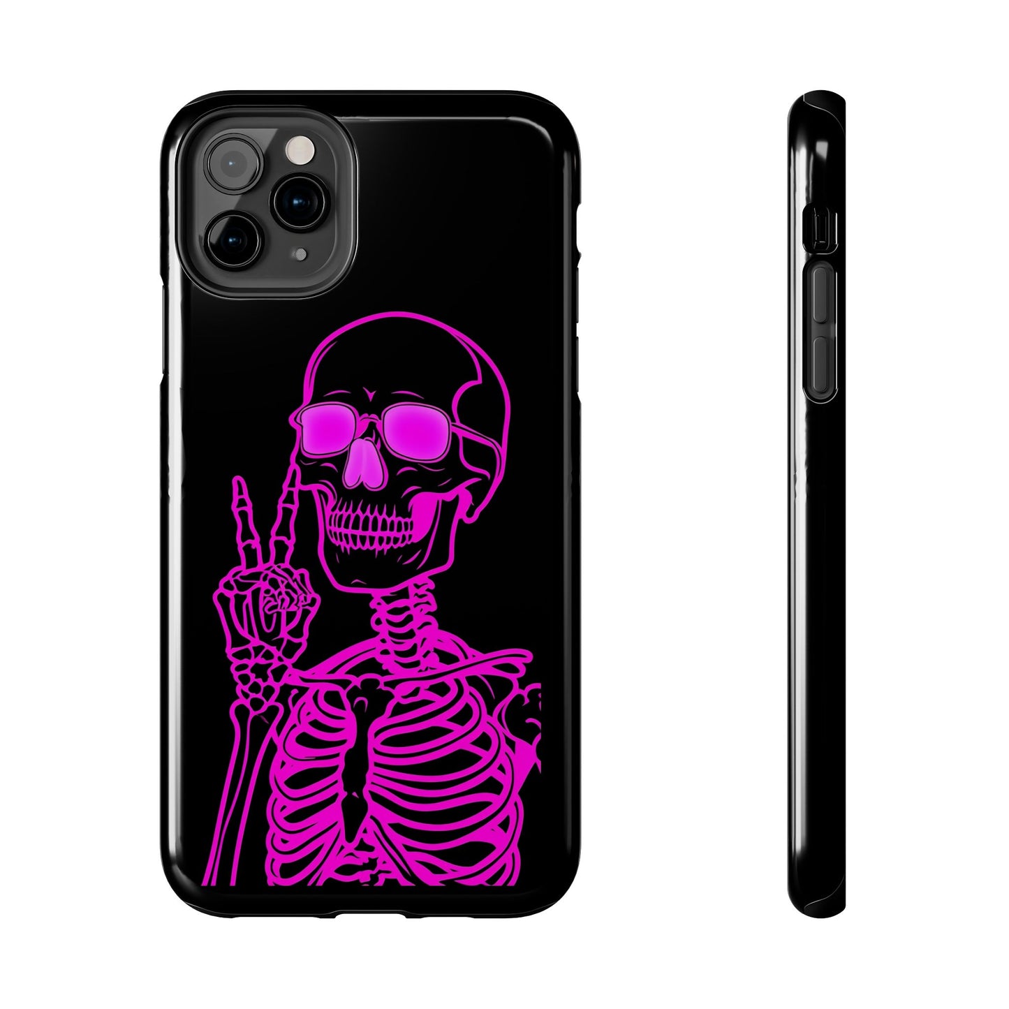 Edgy Skeleton Tough Phone Cases, Halloween Gift, Unique Phone Cover, Skull Design, Trendy Accessory for Young Adults