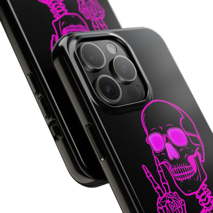 Edgy Skeleton Tough Phone Cases, Halloween Gift, Unique Phone Cover, Skull Design, Trendy Accessory for Young Adults