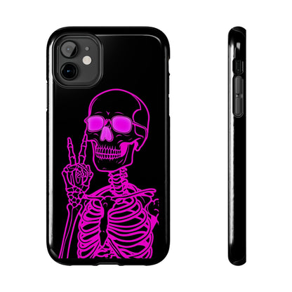 Edgy Skeleton Tough Phone Cases, Halloween Gift, Unique Phone Cover, Skull Design, Trendy Accessory for Young Adults