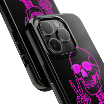 Edgy Skeleton Tough Phone Cases, Halloween Gift, Unique Phone Cover, Skull Design, Trendy Accessory for Young Adults