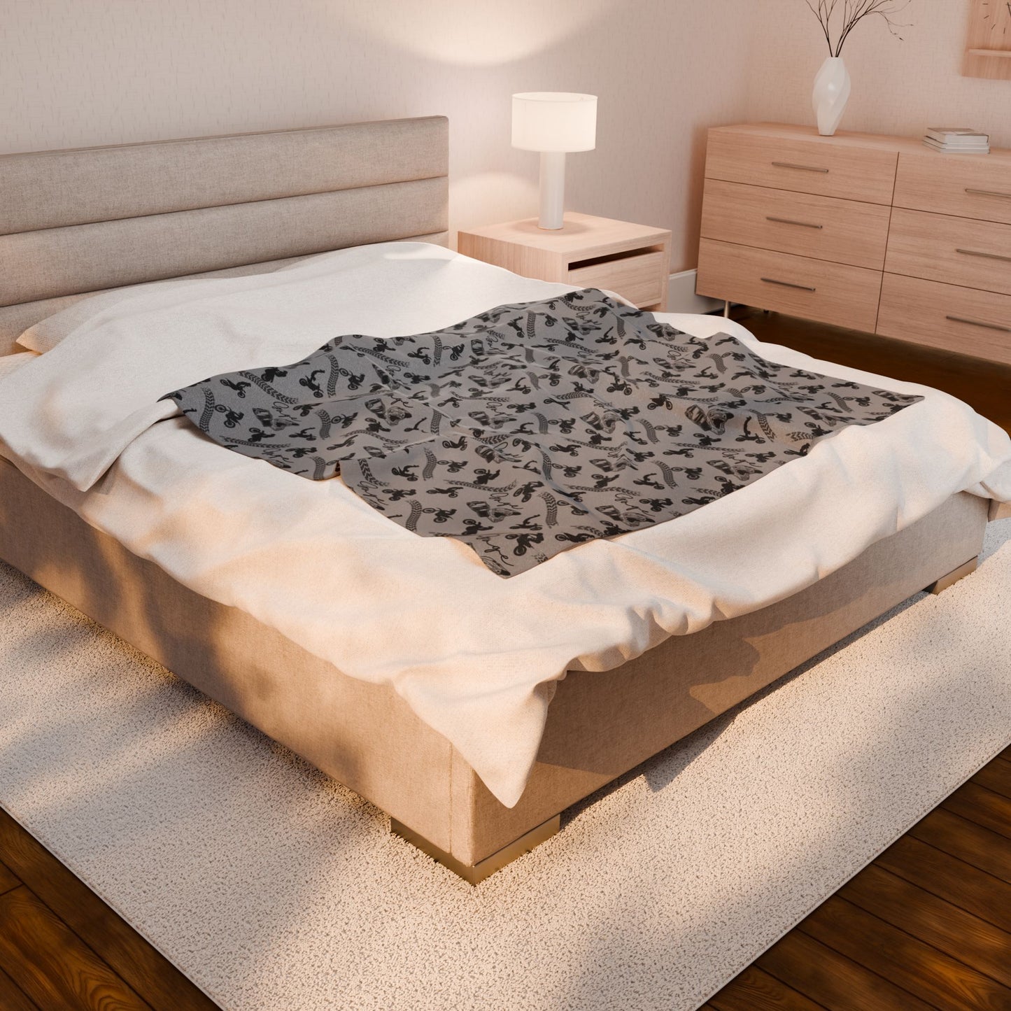 Cozy Velveteen Plush Blanket - Soft, Warm Throw for Home Decor, Gift for Baby Shower, Relaxation, Winter Holiday