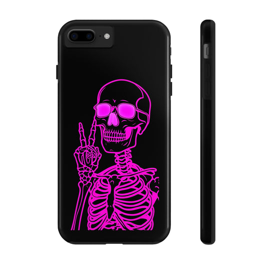 Edgy Skeleton Tough Phone Cases, Halloween Gift, Unique Phone Cover, Skull Design, Trendy Accessory for Young Adults