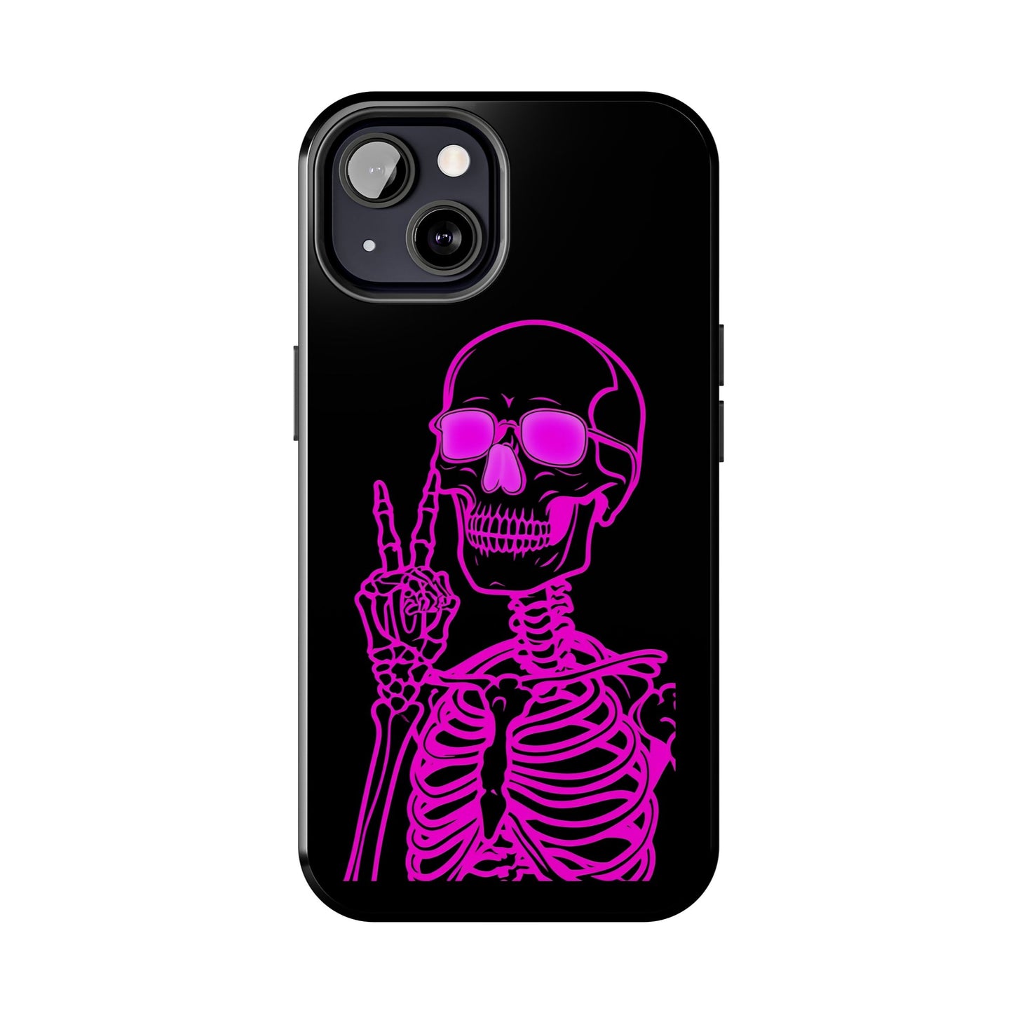 Edgy Skeleton Tough Phone Cases, Halloween Gift, Unique Phone Cover, Skull Design, Trendy Accessory for Young Adults