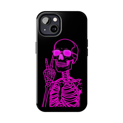Edgy Skeleton Tough Phone Cases, Halloween Gift, Unique Phone Cover, Skull Design, Trendy Accessory for Young Adults