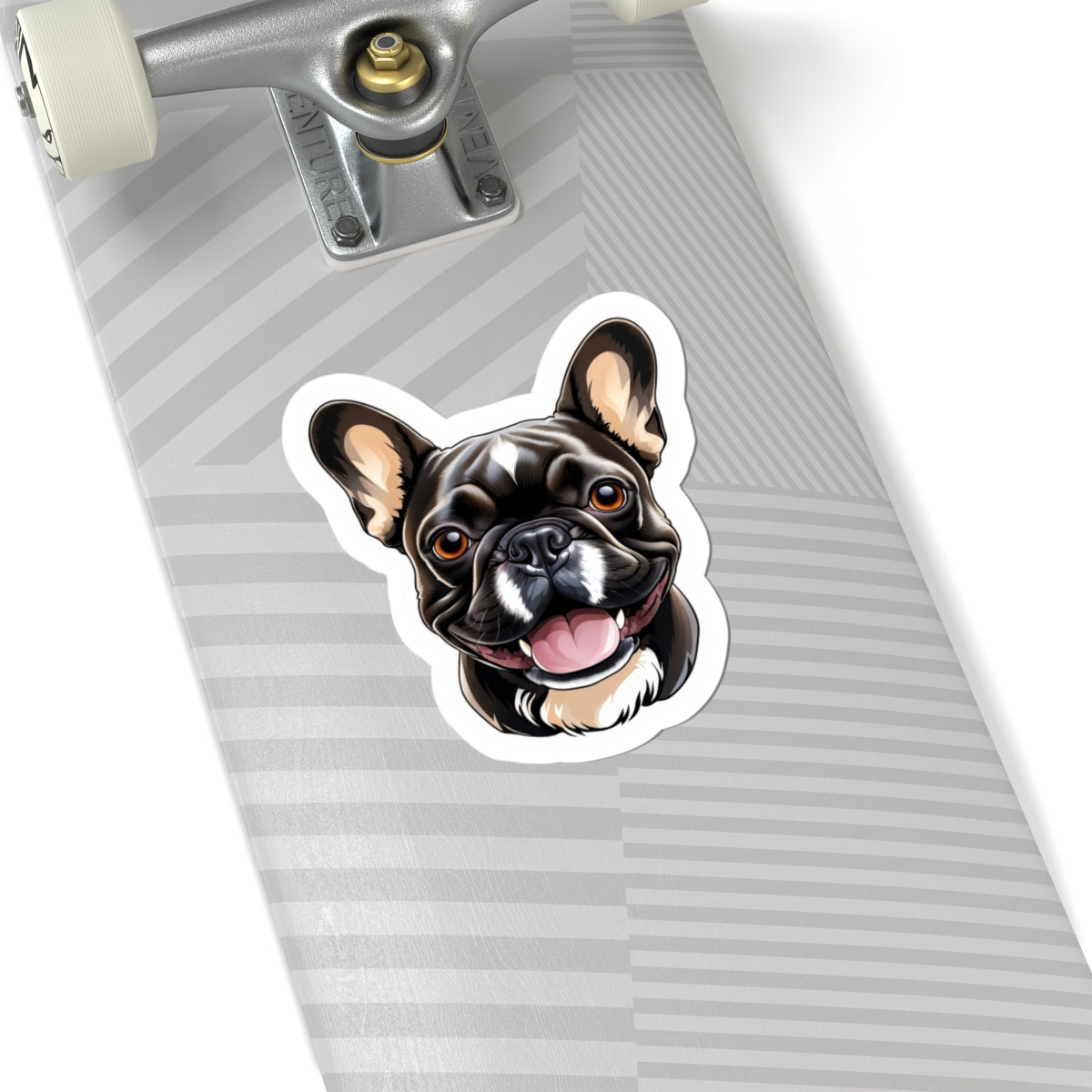 Brown Frenchie Face  Sticker