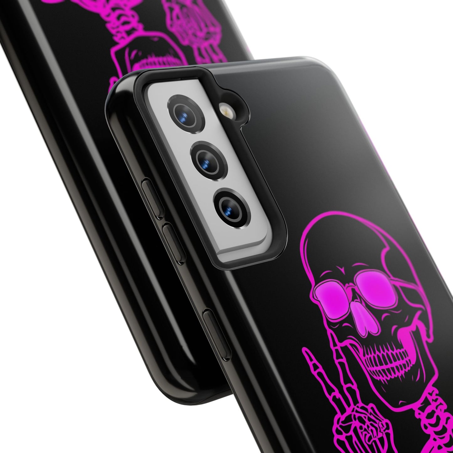 Edgy Skeleton Tough Phone Cases, Halloween Gift, Unique Phone Cover, Skull Design, Trendy Accessory for Young Adults