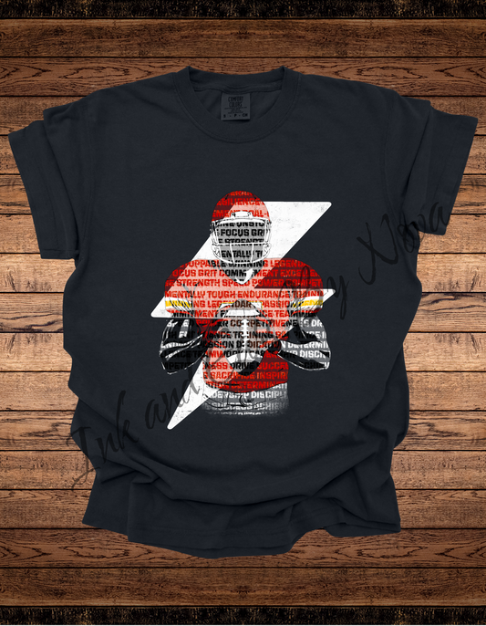 Lightning bolt Chiefs Player Tee