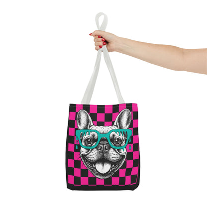Cool French Bulldog Tote Bag, Stylish Dog Lover's Gift, Pet Accessory, Fashionable Beach Bag, Unique Carry All