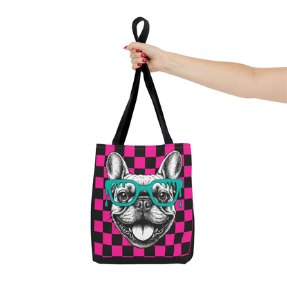 Cool French Bulldog Tote Bag, Stylish Dog Lover's Gift, Pet Accessory, Fashionable Beach Bag, Unique Carry All