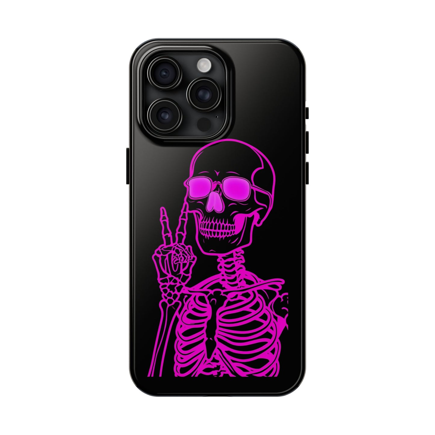 Edgy Skeleton Tough Phone Cases, Halloween Gift, Unique Phone Cover, Skull Design, Trendy Accessory for Young Adults