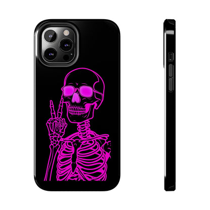 Edgy Skeleton Tough Phone Cases, Halloween Gift, Unique Phone Cover, Skull Design, Trendy Accessory for Young Adults