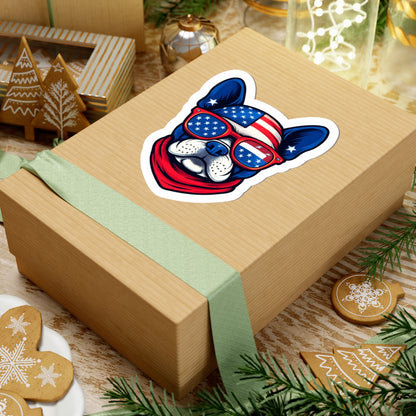 French Bulldog 4th of July Sticker