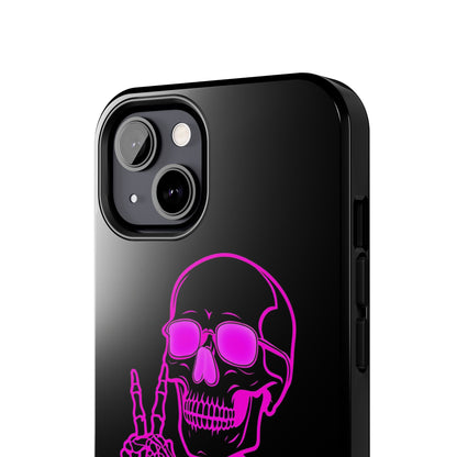 Edgy Skeleton Tough Phone Cases, Halloween Gift, Unique Phone Cover, Skull Design, Trendy Accessory for Young Adults