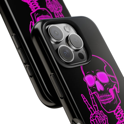 Edgy Skeleton Tough Phone Cases, Halloween Gift, Unique Phone Cover, Skull Design, Trendy Accessory for Young Adults