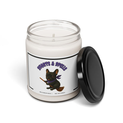 Scented Soy Candle, Cozy Home Decor, Dog Lover Gift, Halloween Decor, Relaxation Candle, Fall Fragrance