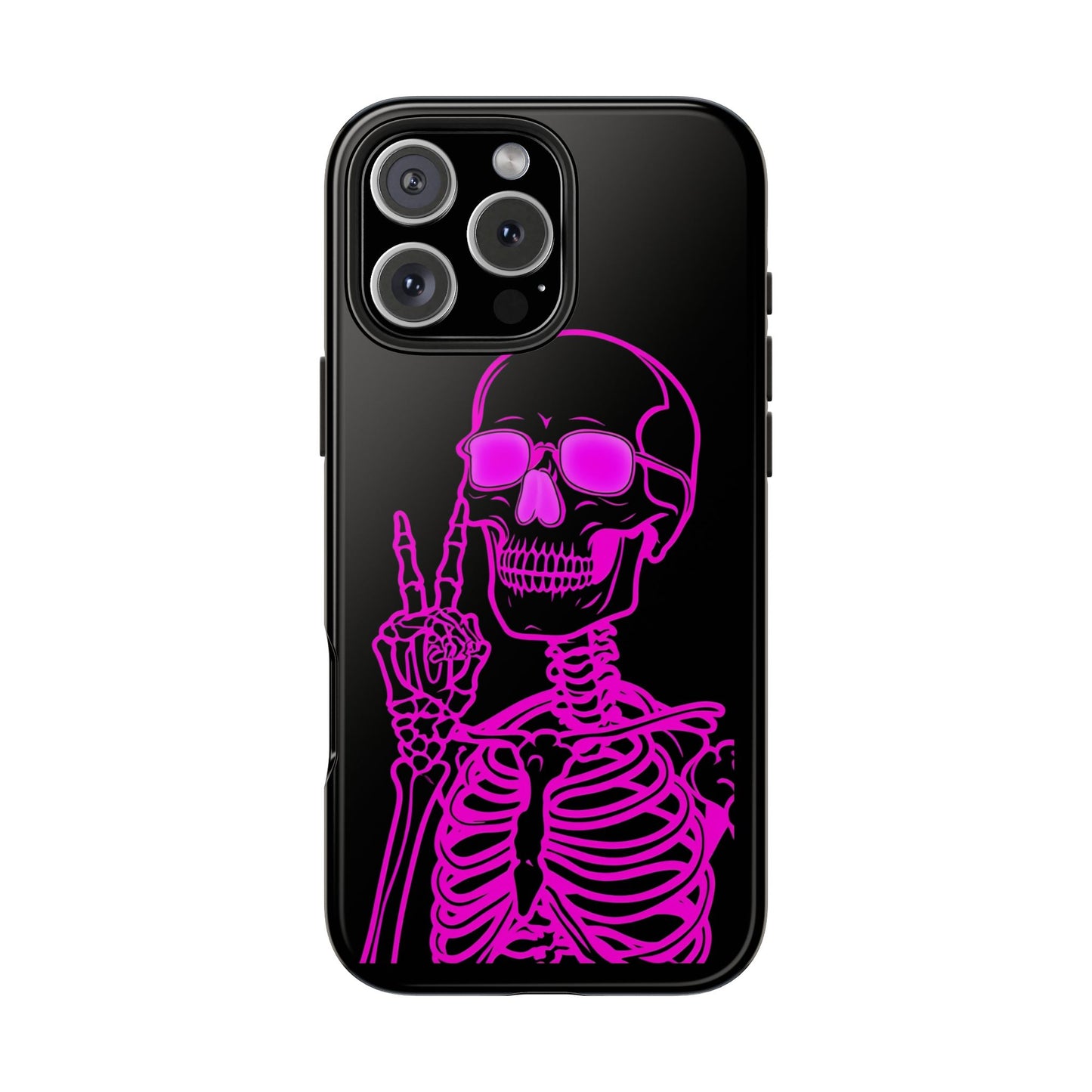 Edgy Skeleton Tough Phone Cases, Halloween Gift, Unique Phone Cover, Skull Design, Trendy Accessory for Young Adults