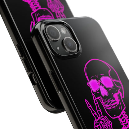 Edgy Skeleton Tough Phone Cases, Halloween Gift, Unique Phone Cover, Skull Design, Trendy Accessory for Young Adults