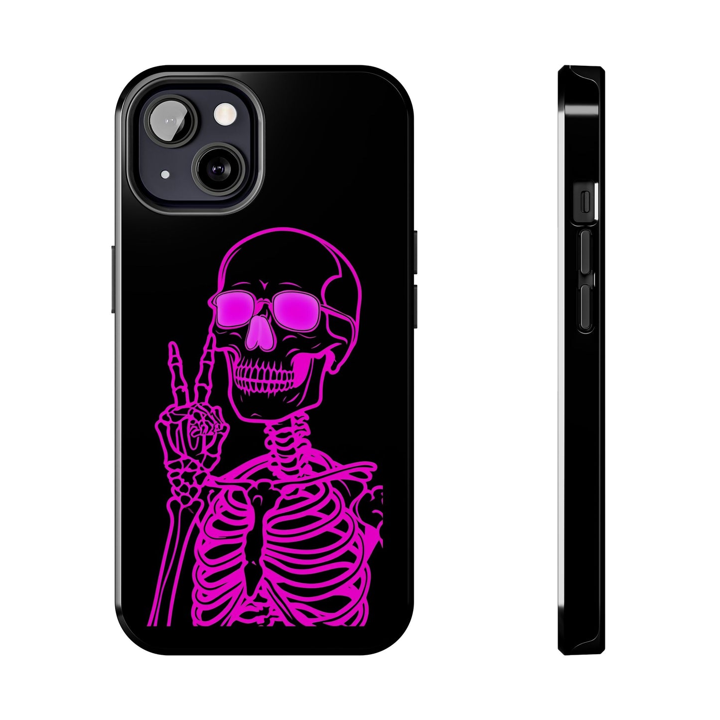Edgy Skeleton Tough Phone Cases, Halloween Gift, Unique Phone Cover, Skull Design, Trendy Accessory for Young Adults