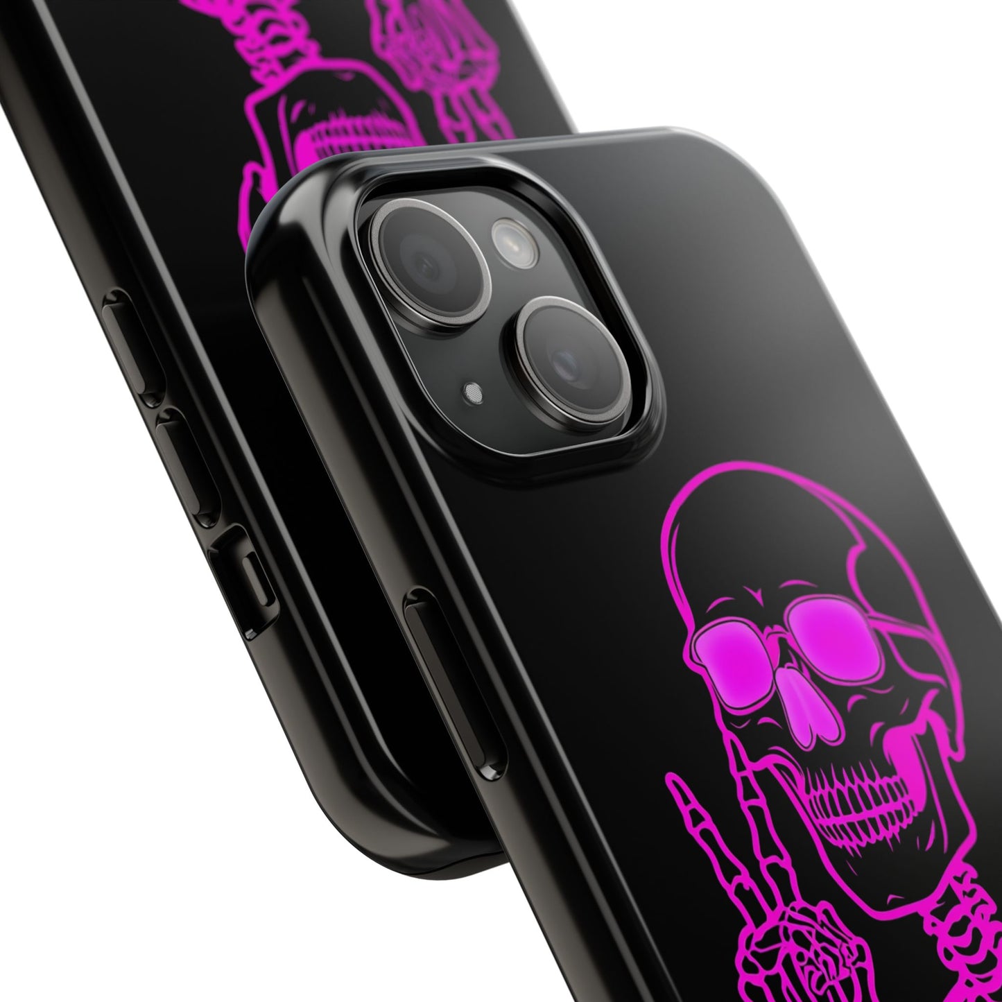 Edgy Skeleton Tough Phone Cases, Halloween Gift, Unique Phone Cover, Skull Design, Trendy Accessory for Young Adults