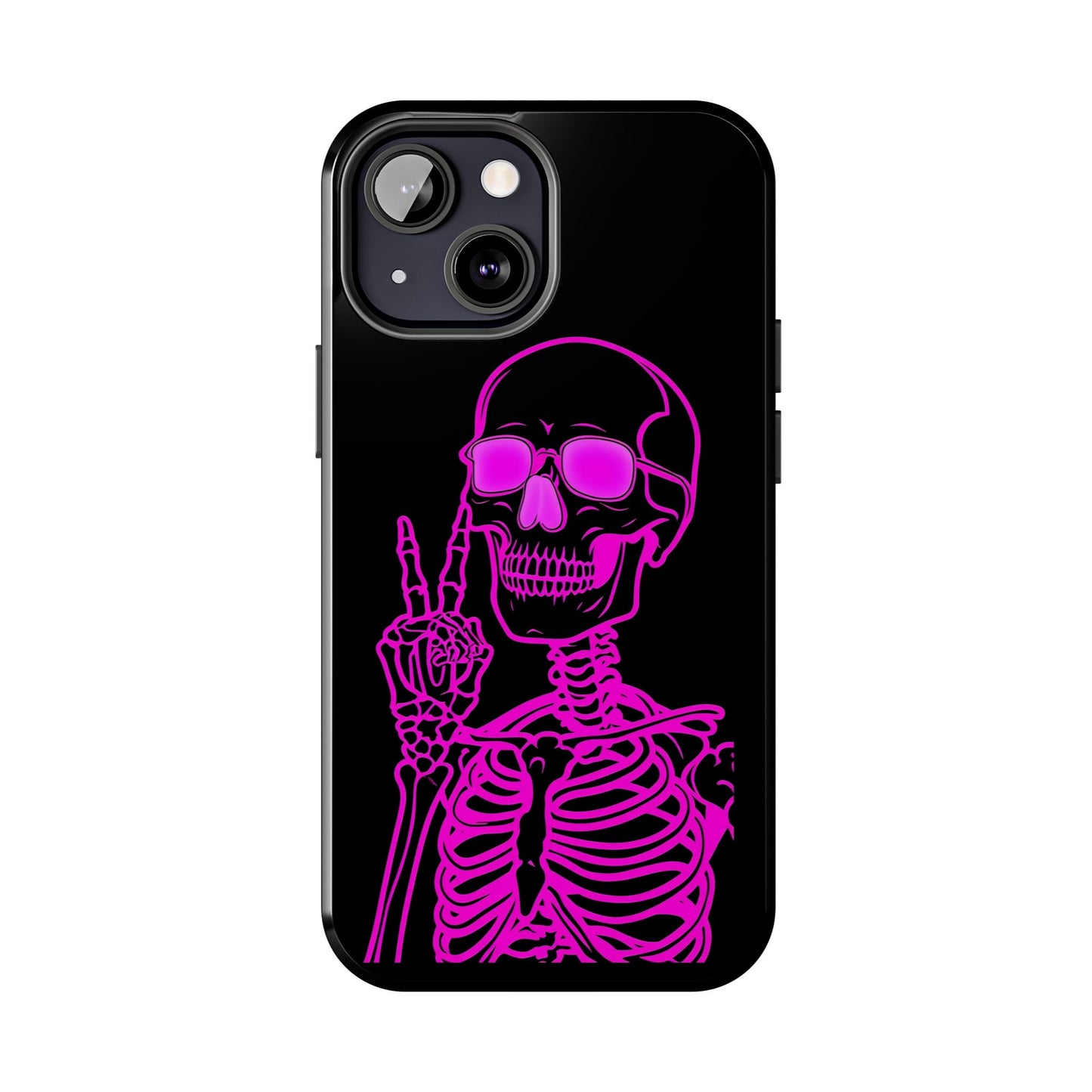 Edgy Skeleton Tough Phone Cases, Halloween Gift, Unique Phone Cover, Skull Design, Trendy Accessory for Young Adults