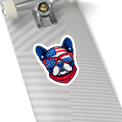 French Bulldog 4th of July Sticker