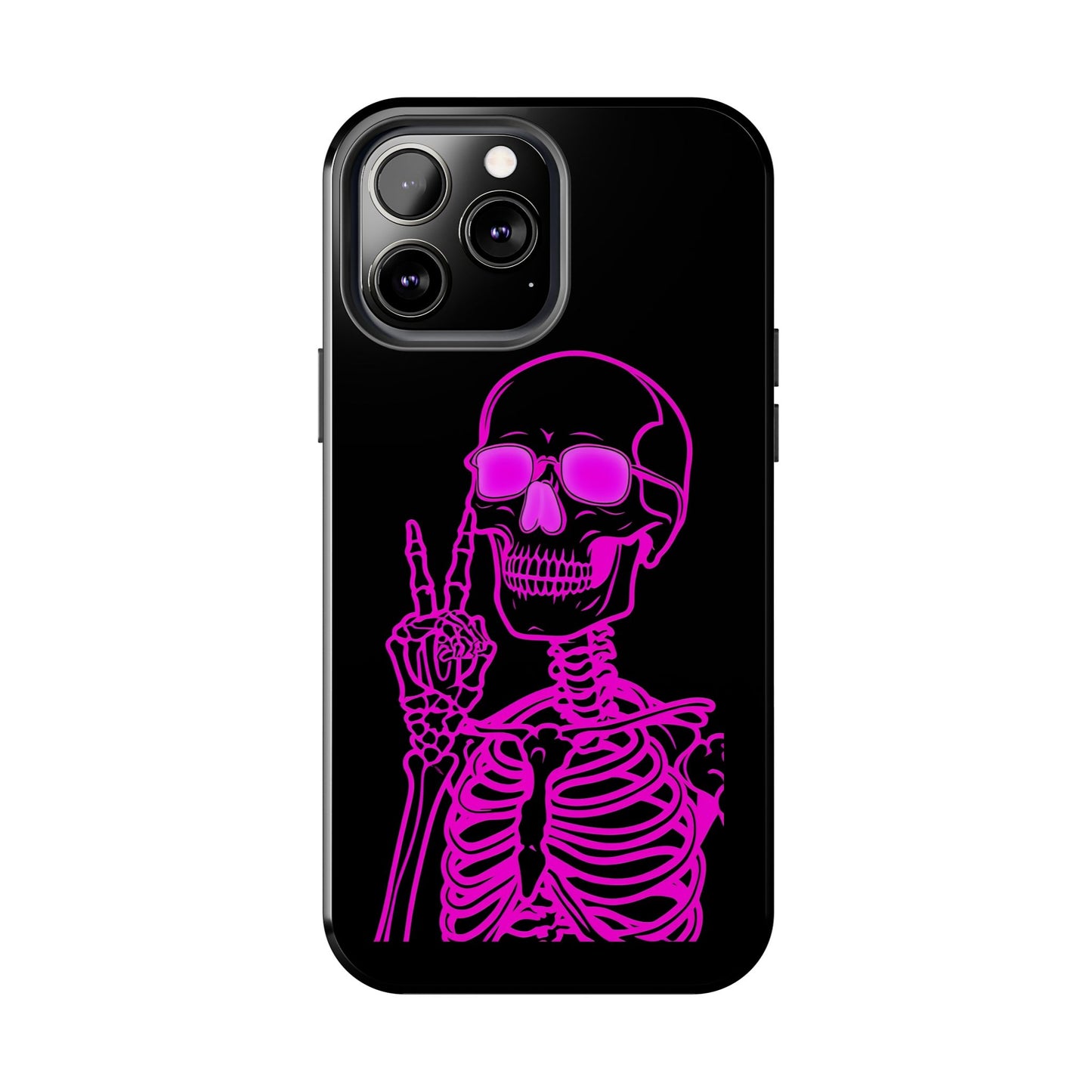 Edgy Skeleton Tough Phone Cases, Halloween Gift, Unique Phone Cover, Skull Design, Trendy Accessory for Young Adults