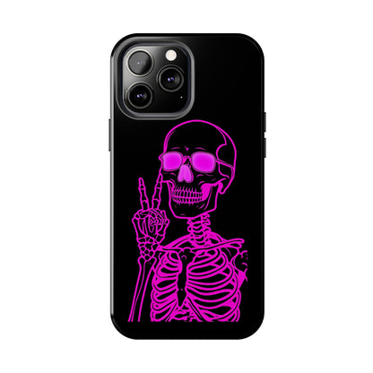 Edgy Skeleton Tough Phone Cases, Halloween Gift, Unique Phone Cover, Skull Design, Trendy Accessory for Young Adults