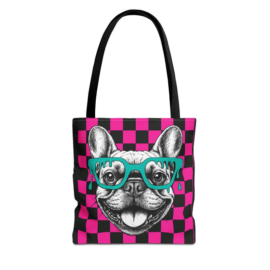 Cool French Bulldog Tote Bag, Stylish Dog Lover's Gift, Pet Accessory, Fashionable Beach Bag, Unique Carry All