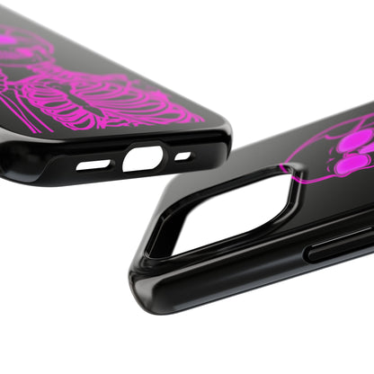 Edgy Skeleton Tough Phone Cases, Halloween Gift, Unique Phone Cover, Skull Design, Trendy Accessory for Young Adults