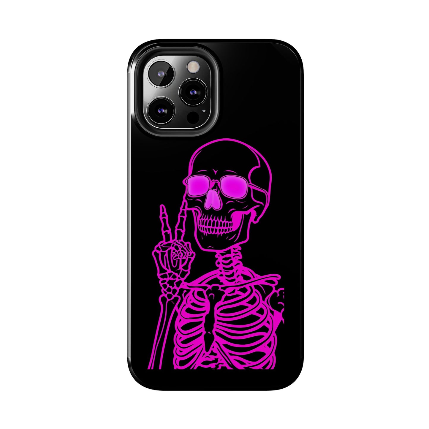 Edgy Skeleton Tough Phone Cases, Halloween Gift, Unique Phone Cover, Skull Design, Trendy Accessory for Young Adults